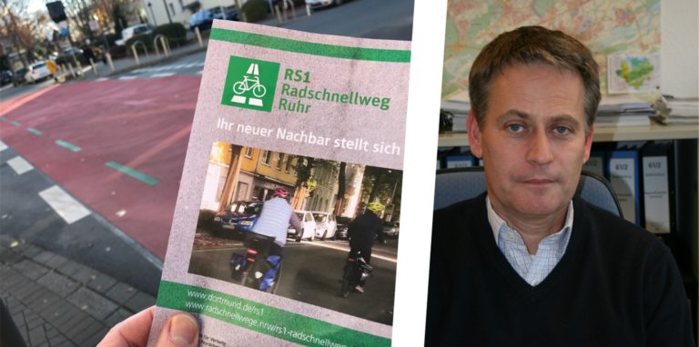 Planungsamtsleiter Stephan Thabe gab einen Zwischenbericht zur Planung des Radschnellwegs Ruhr in Dortmund.