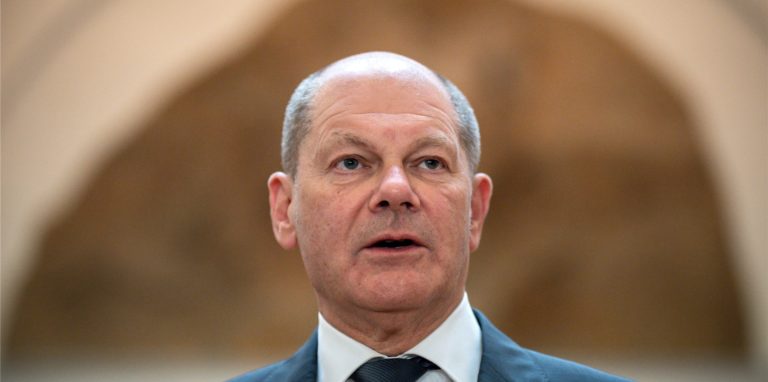 Der Bundeskanzler Olaf Scholz.