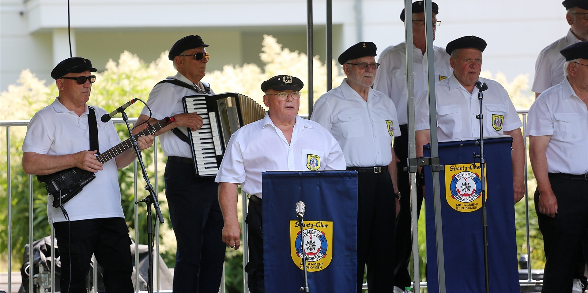 Der Chor der Marinekameradschaft Kamen/Bergkamen und fünf weitere Chöre bestreiten an diesem Sonntag (3. Juli) ein Musikfestival in Kamen.