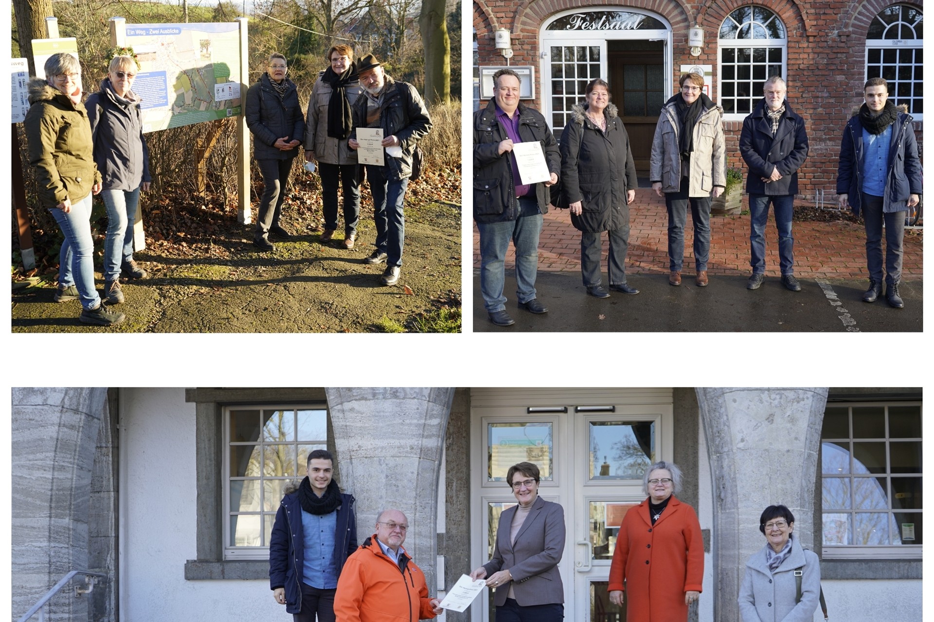 Gleich drei Iniativen durften sich über den Heimatpreis der Stadt Fröndenberg freuen.