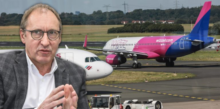Wizz Air und Eurowings sind die beiden größten Player am Dortmunder Flughafen. Dessen Chef Ludger van Bebber gibt sich verhalten zuversichtlich.