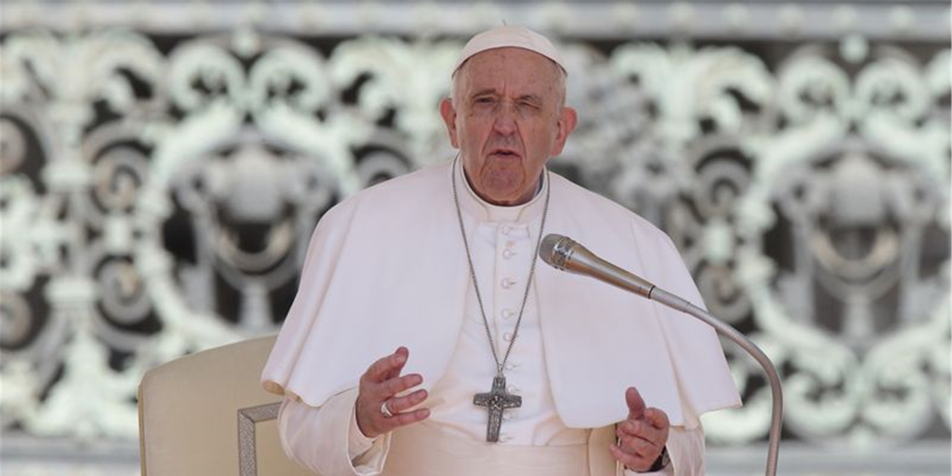 Papst Franziskus bei seiner wöchentlichen Generalaudienz auf dem Petersplatz. (Archivbild)