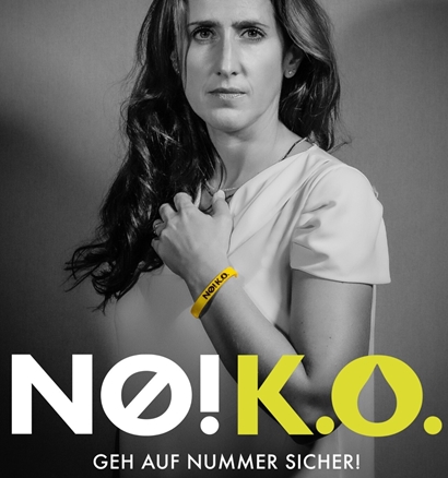 Alexandra Roth aus Bonn ist auf einem Poster zu der Kampagne mit dem Titel 