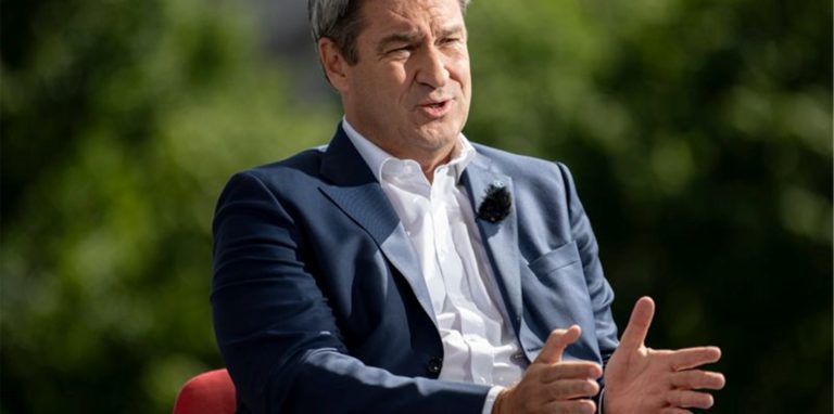 Markus Söder (CSU), Parteivorsitzender und Ministerpräsident von Bayern, in Berlin.