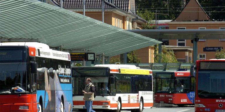 Rund den Lüner Busbahnhof wird demnächst die Straße „Engelswiese“ saniert.