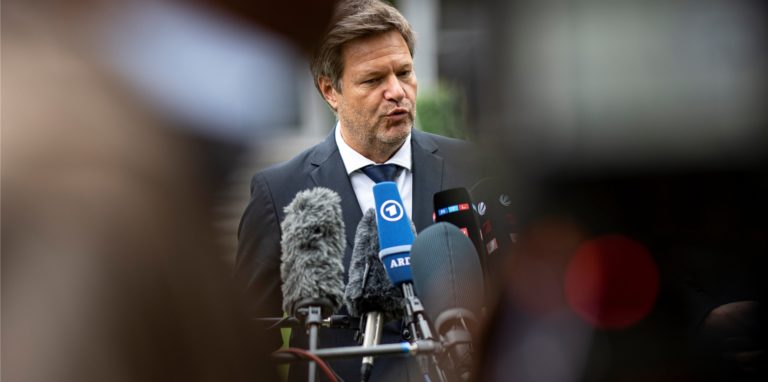 Robert Habeck (Bündnis 90/Die Grünen), Bundesminister für Wirtschaft und Klimaschutz.