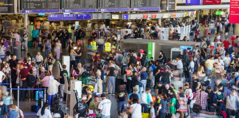 Chaotische Zustände am Flughafen
