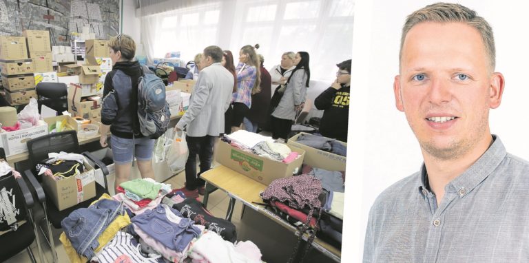 Der Verein „Lüner helfen Lünern“, hier Vorstand Daniel Magalski, hat eine weitere Geldspende für die Partnerstadt Kamień Pomorski organisiert. Die Stadt hat viele Geflüchtete aus der Ukraine aufgenommen.
