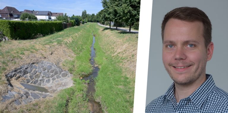 Der Selmer Bach führt aktuell aufgrund der Trockenheit wenig Wasser. Einige Kreise haben bereits ein Verbot zur Wasserentnahme ausgesprochen.