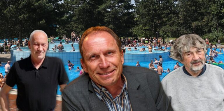 Bei der Sportwelt brodelt es. Das Bild zeigt die ehrenamtlichen Geschäftsführer Jörg Husemann (links) und Rolf Makowka sowie den Chef der städtischen Sport- und Freizeitbetriebe, Bernd Kruse.