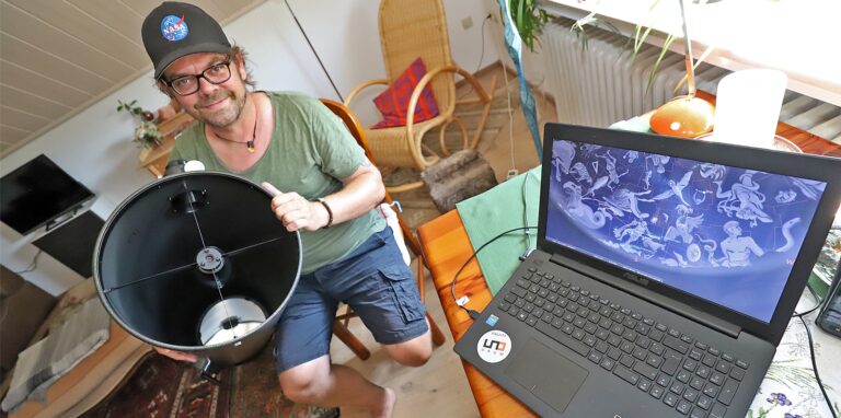 Astronom Markus Paul aus Fröndenberg kennt sich mit Phänomenen am Himmel bestens aus. Mit seinen Tipps sind Sternschnuppen besser zu sehen.