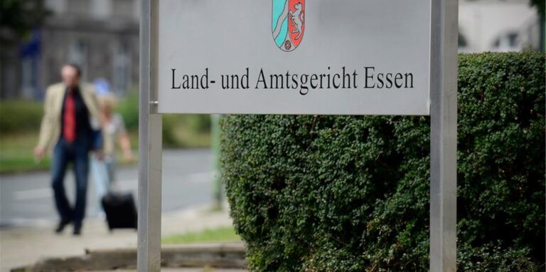 Das Schild Land- uns Amtsgericht Essen