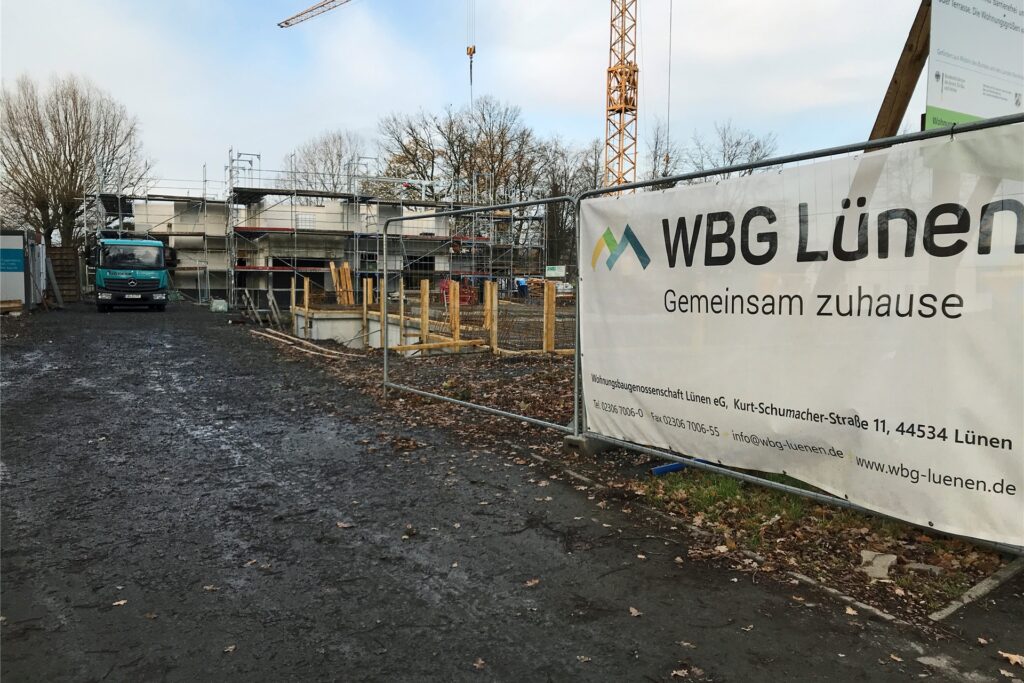 Eine Baustelle. Eine Baustelle.