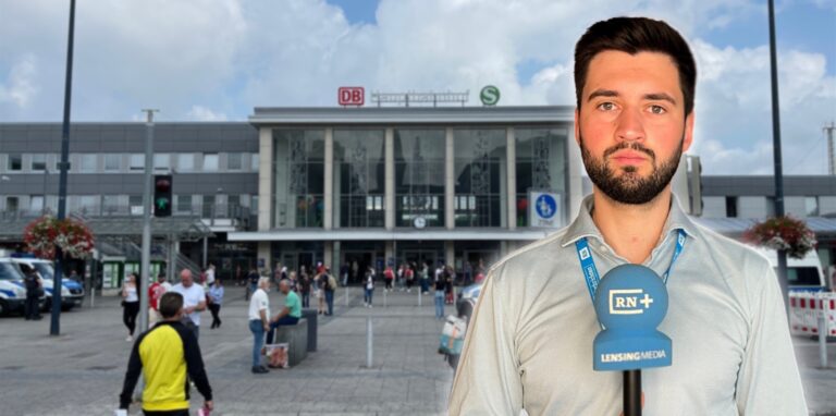 Am Dortmunder Hauptbahnhof fallen alle Züge aus. RN-Reporter Lukas Wittland berichtet live von vor Ort.