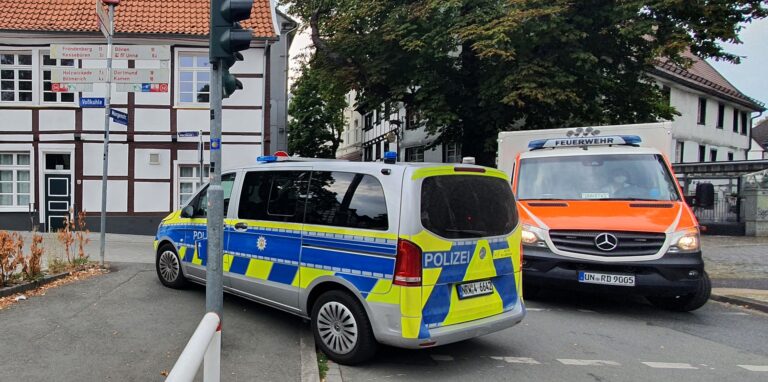Am Morgentor in Unna ereignete sich der Zwischenfall, bei dem auch eine Waffe eine Rolle spielte.