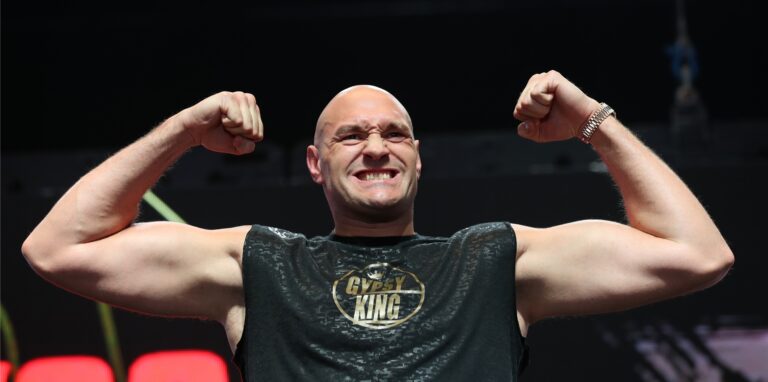 WBO-Weltmeisterschaft im Schwergewicht, Deontay Wilder – Tyson Fury. Tyson Fury kommt zum Wiegen.