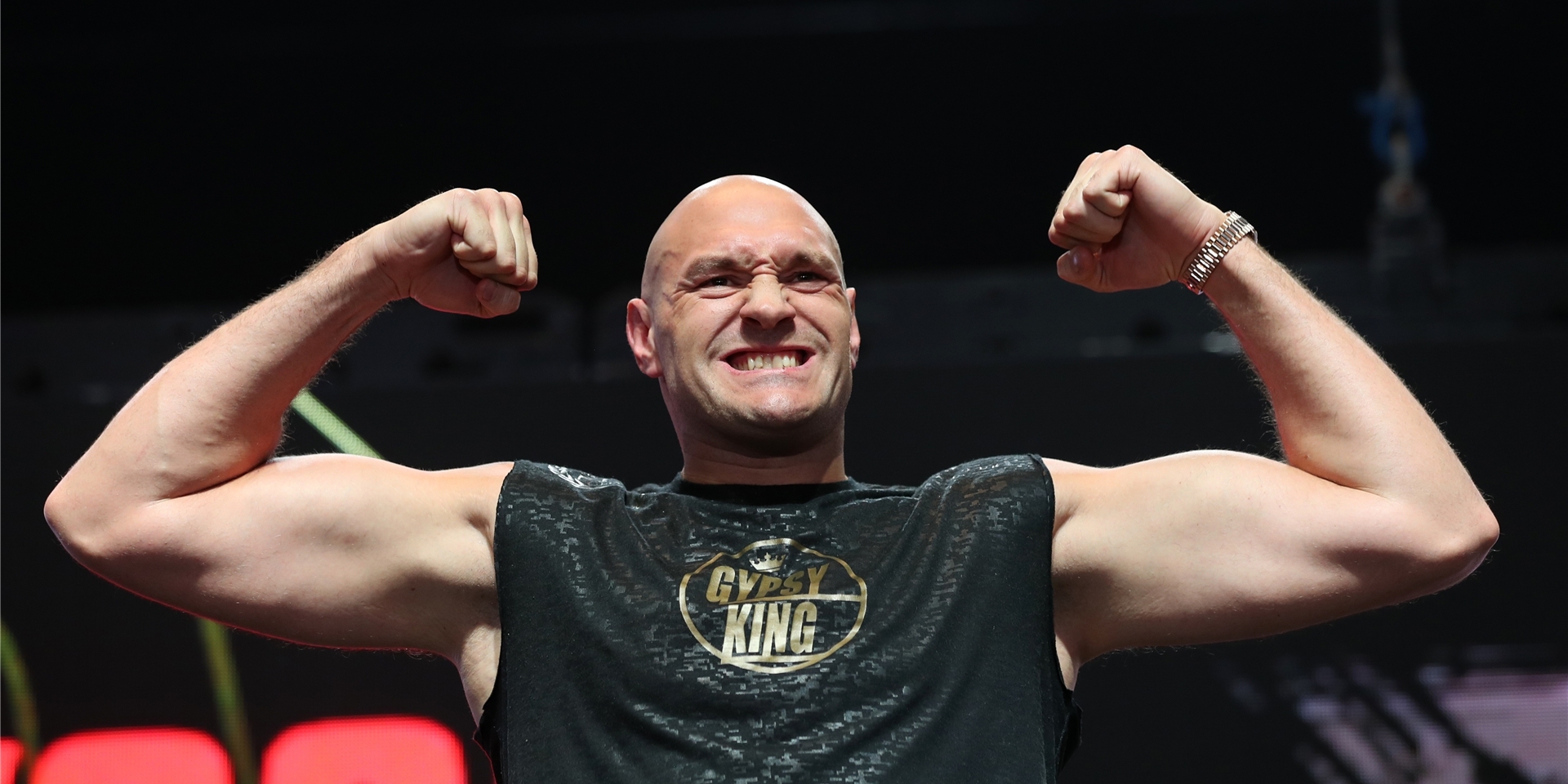 WBO-Weltmeisterschaft im Schwergewicht, Deontay Wilder – Tyson Fury. Tyson Fury kommt zum Wiegen.