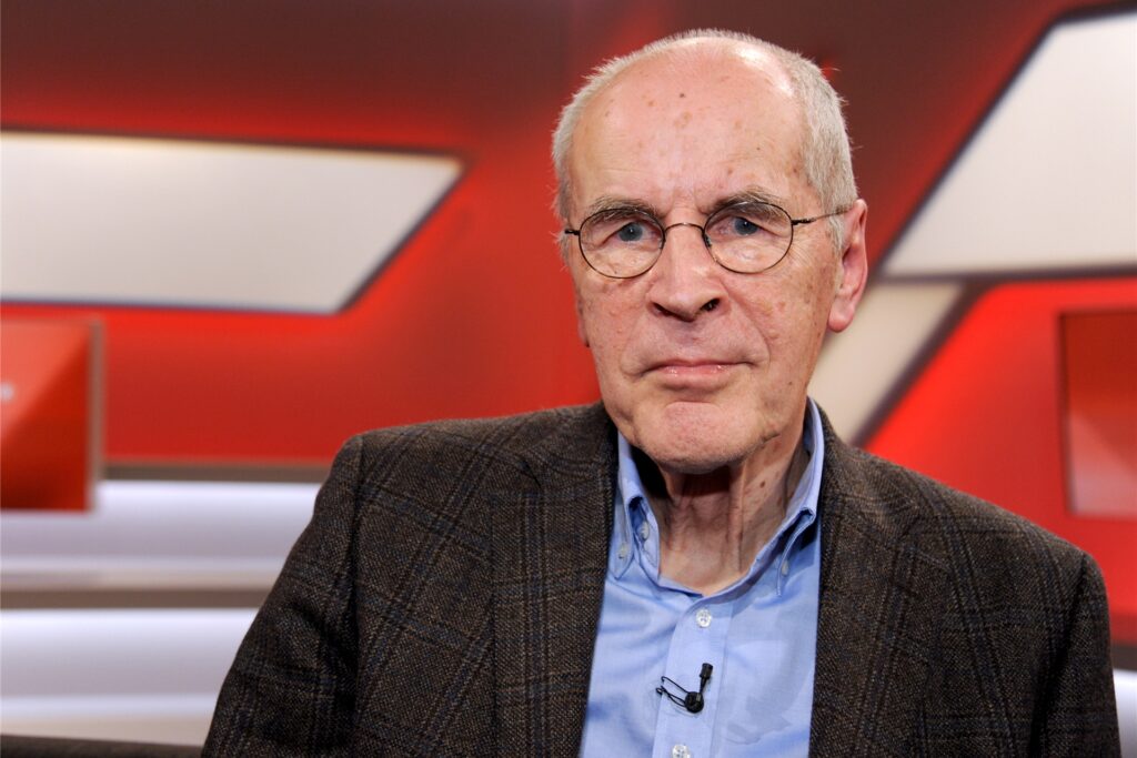 Der Kriminologe Christian Pfeiffer, langjähriger Direktor des Kriminologischen Forschungsinstituts Niedersachsen, zu Gast in einer Talkshow.