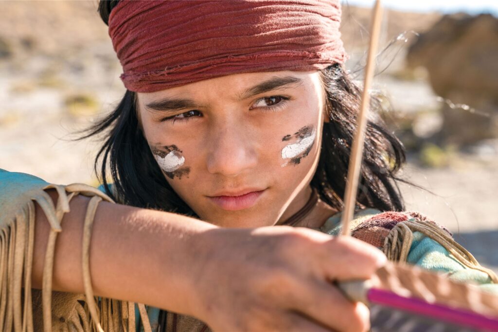 Mika Ullritz als Winnetou in einer Szene des Films Mika Ullritz als Winnetou in einer Szene des Films