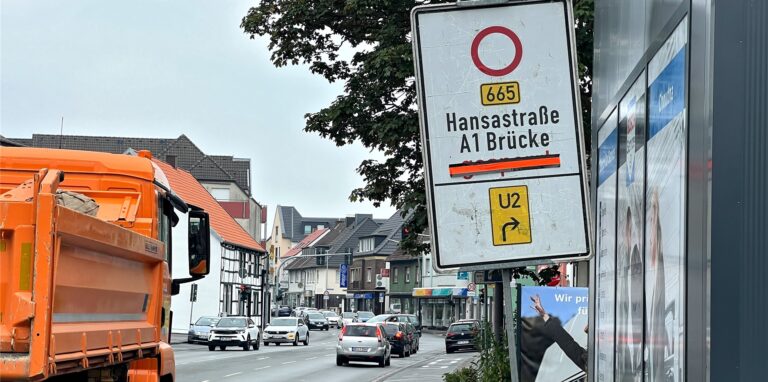 Die Hansastraße in Unna.