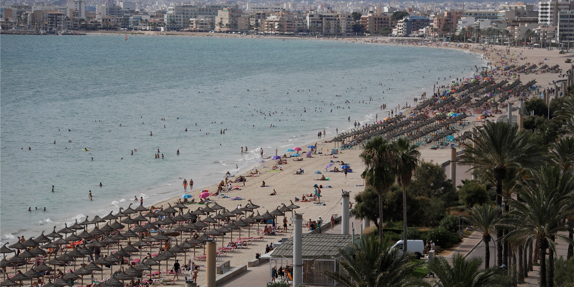 Der Strand von El Arenal auf Mallorca.