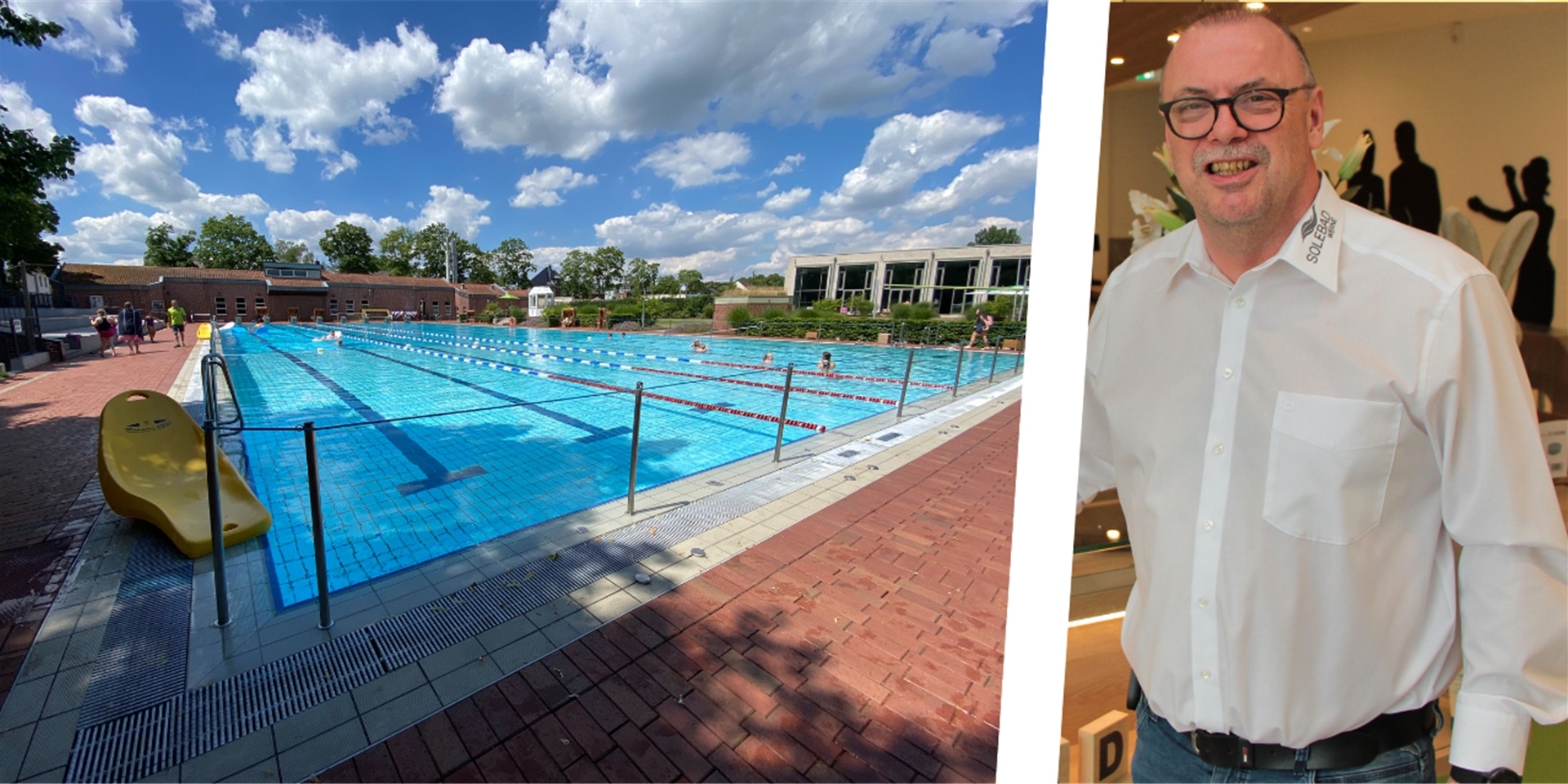 Badleiter Jürgen Thöne erklärt, warum das Freibad im Solebad früher schließt als sonst.