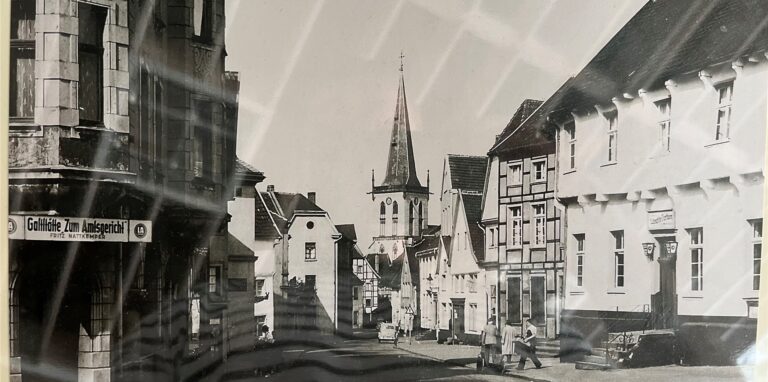 Die Hertingerstraße in Unna um 1950.