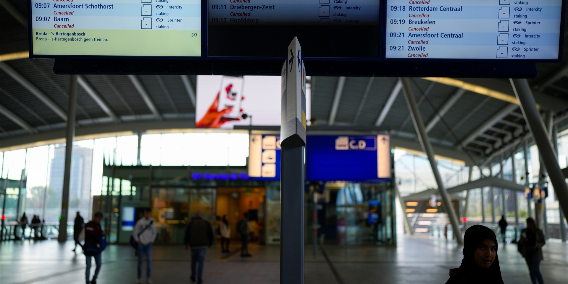 Vor gut einer Woche hatte es bereits Streiks im Bahnverkehr der Niederlanden gegeben.