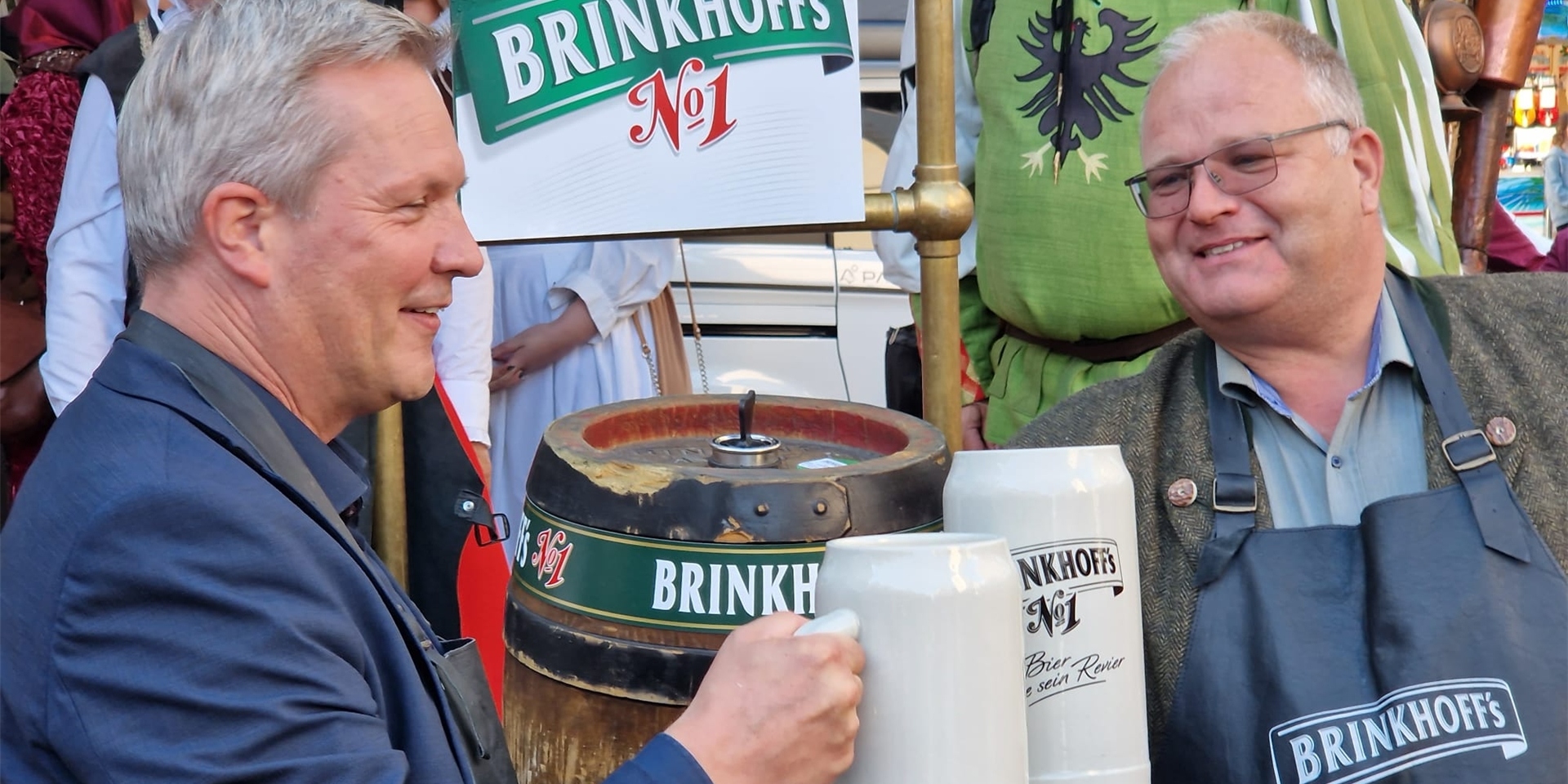 Bevor Bürgermeister Jürgen Kleine-Frauns auf der Lünsche Mess das Fass anschlägt, gibt es noch ein musikalisches Programm.