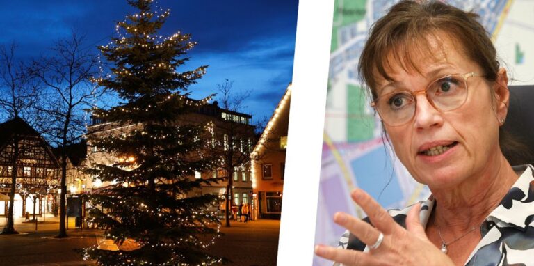 Ingelore Peppmeier, beigeordnete der Stadt Kamen, befindet sich in der Detailplanung für die Kamener Winterwelt. Große Weihnachtsbäume statt großer Eisbahn bilden den Mittelpunkt auf dem Alten Markt.