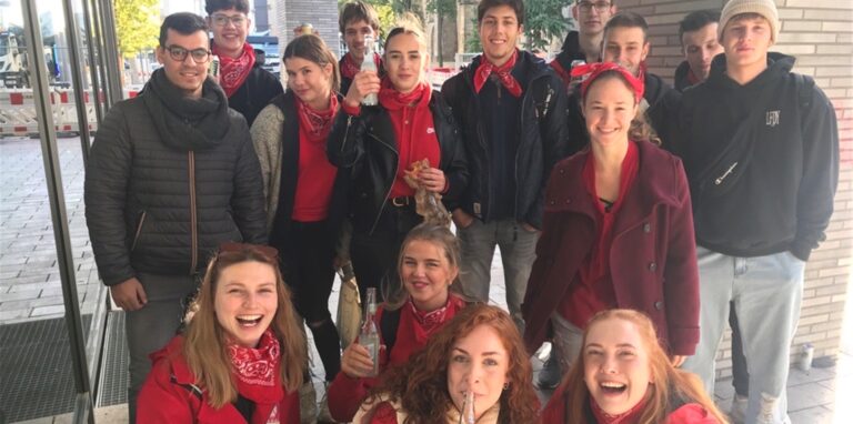 Auch Team Rot war in der Dortmunder City unterwegs.