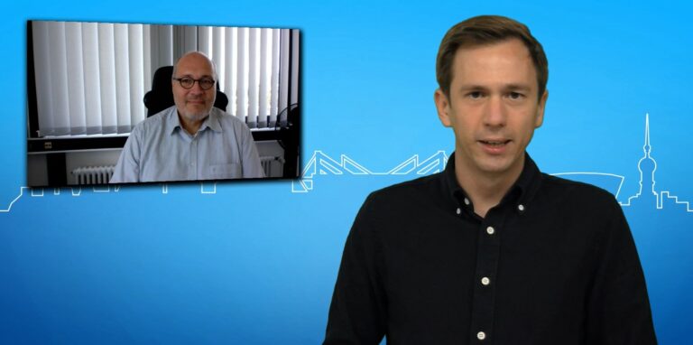 Professor Dr.-Ing. Christian Rehtanz (links) hat den Lehrstuhl für Energiesysteme und Energiewirtschaft an der TU Dortmund inne. Im Gespräch mit RN-Redakteur Bastian Pietsch ordnet er die Vorschläge zum Gaspreisdeckel ein.