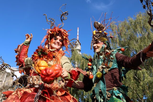 Schönstes Herbstwetter lockte am Sonntag (16.10.) zum Herbstmarkt in den Westfalenpark.
