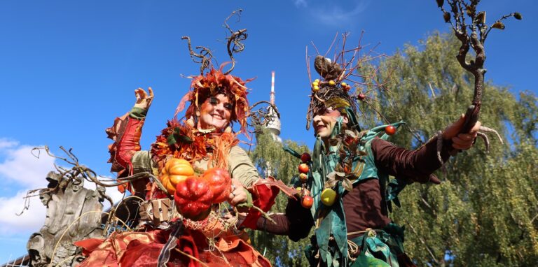 Schönstes Herbstwetter lockte am Sonntag (16.10.) zum Herbstmarkt in den Westfalenpark.
