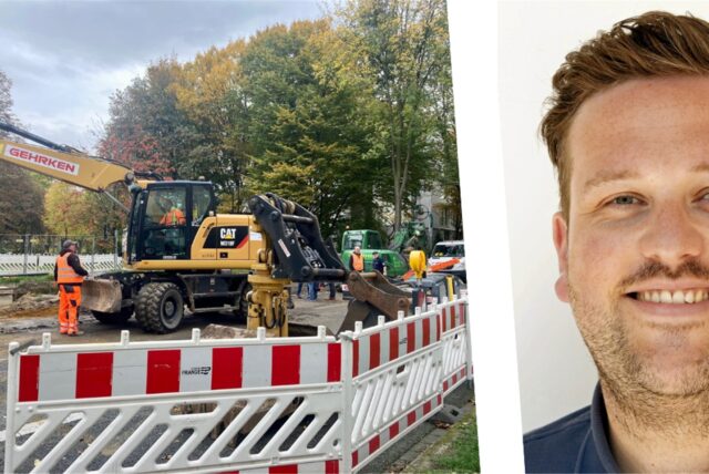Warum die Blindgänger-Suche an der Märkischen Straße pausieren muss, erläutert Stadtsprecher Maximilian Löchter.