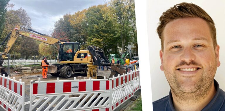 Warum die Blindgänger-Suche an der Märkischen Straße pausieren muss, erläutert Stadtsprecher Maximilian Löchter.
