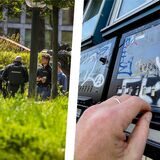 Ordnungskräfte im Stadtgarten und ein Spritzenautomat