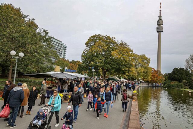Der Jahreskartenverkauf 2023 für den Dortmunder Westfalenpark startet bald – hier ein Foto vom Herbstmarkt