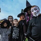 Viele der Besucher und Besucherinnen waren an Halloween verkleidet in den Westfalenpark gekommen.