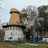 Windpumpe am Friedrichsborn Baudenkmal Königsborn am Kurpark Sanierung im Oktober/November 2022