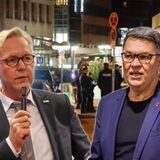 Polizeipräsident Gregor Lange und Oberbürgermeister Thomas Westphal