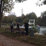 Polizei am Datteln-Hamm-Kanal
