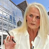 WfU-Fraktionsvorsitzende Ingrid Kroll in einer Bildmontage vor dem Rathaus von Unna