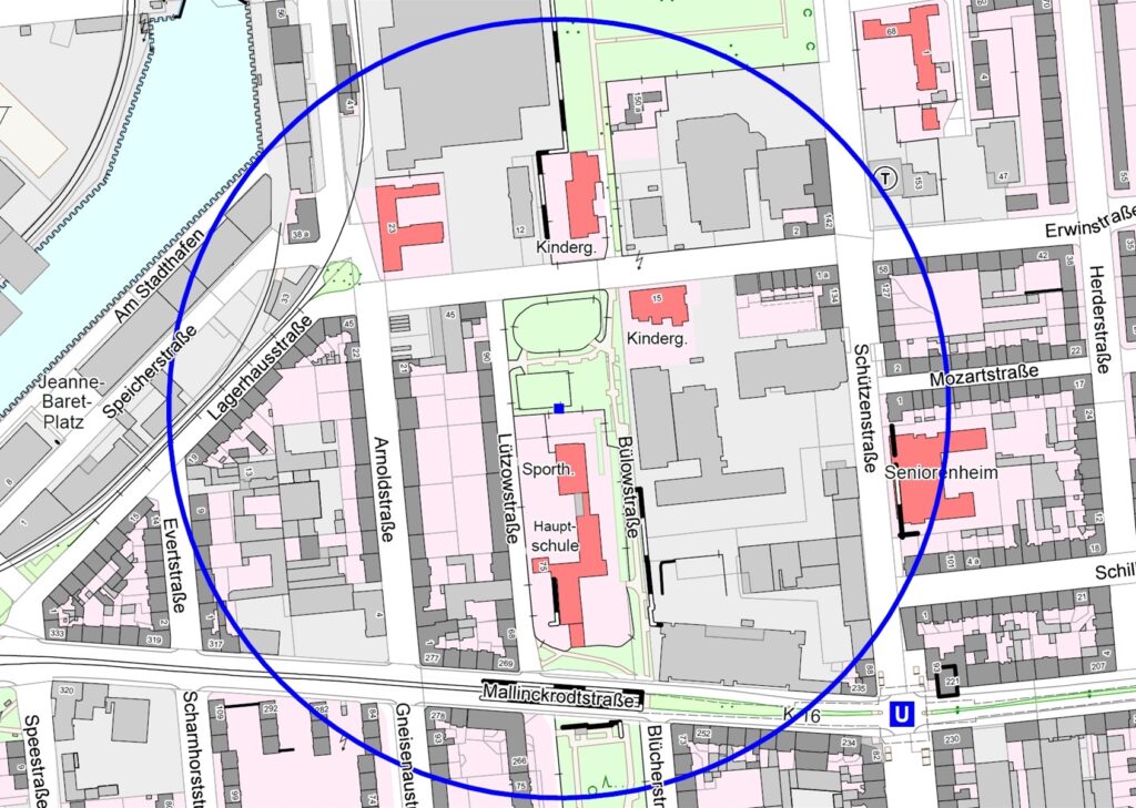 Evakuierungsradius Bülowstraße Evakuierungsradius Bülowstraße