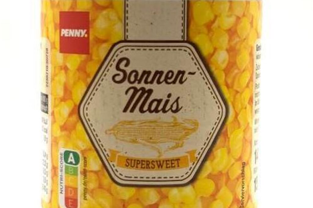 Eine Dose Sonnenmais von Penny. Eine Dose Sonnenmais von Penny.