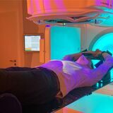Patient im neuen Linearbeschleuniger