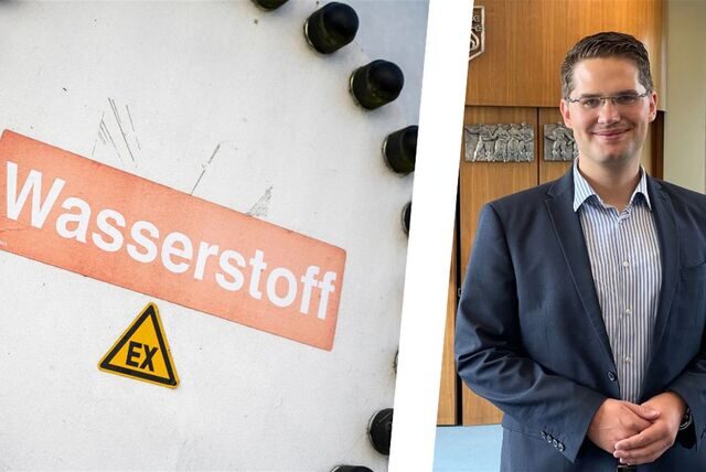 Wasserstoff-Tank und Christian Klicki