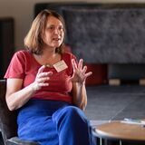 Marion Küpper (Bündnis 90/Die Grünen), fotografiert bei einer Podiumsdiskussion im Vorfeld der Kommunalwahl 2020.