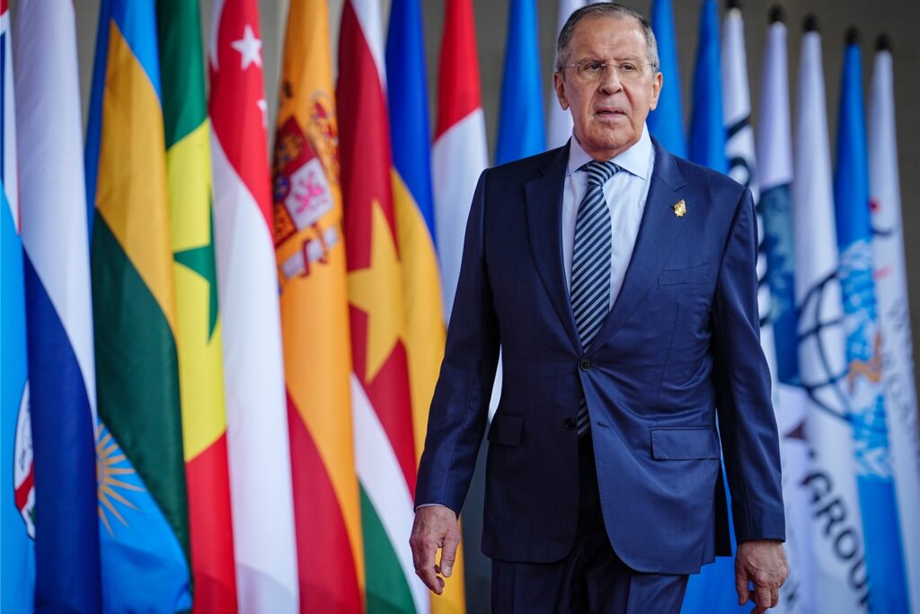 Sergej Lawrow, Außenminister von Russland, kommt zum G20-Gipfel. Sergej Lawrow, Außenminister von Russland, kommt zum G20-Gipfel.