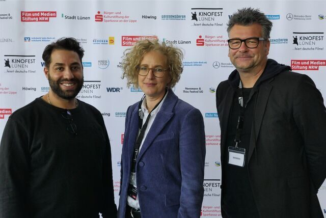 Im vergangenen Jahr waren Erica von Moeller und Oliver Schwabe zusammen mit Schauspieler Kais Setti (l.) Juroren für den Schauspiel-Preis. Jetzt kommen sie mit Studenten und deren Filmen zum Festival.